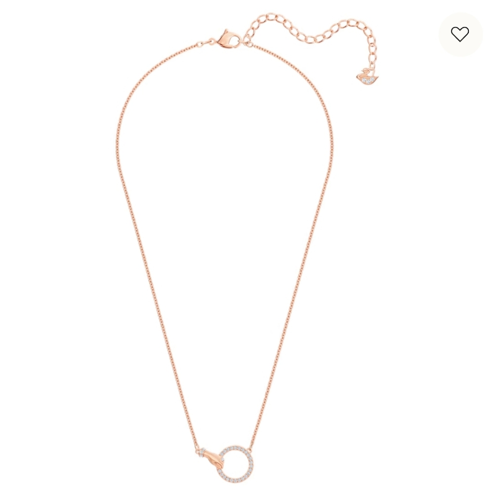 Swarovski Symbolic necklaceHand, White, Rose gold-tone plated - Picture 2 of 6